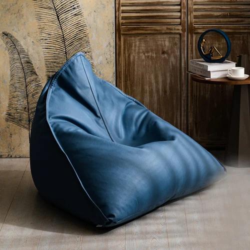 Japanese Lazy Sofa Tatami Bean Bag Balcony Lying Light Luxury Leather Children's Reading Single Chair