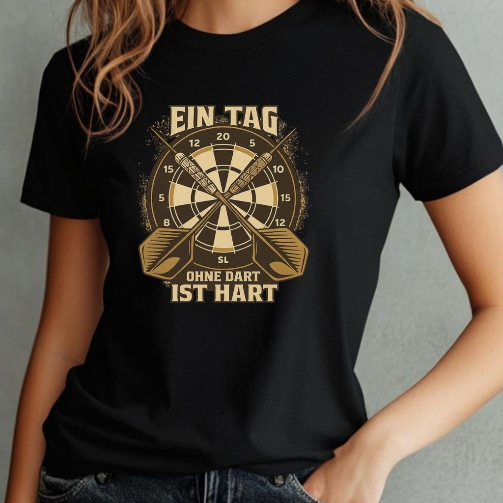 T-Shirt Women Darts Saying Motif Cotton Size S To 3XLWill Be Opened In a New Window or Tab