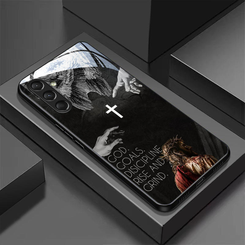 Exquisite Luxury High-end PhoneCase Glass TPU PhoneCase for Samsung Galaxy S26 S25 S24 S23 S22 S21 FE Ultra Plus Dropresistant