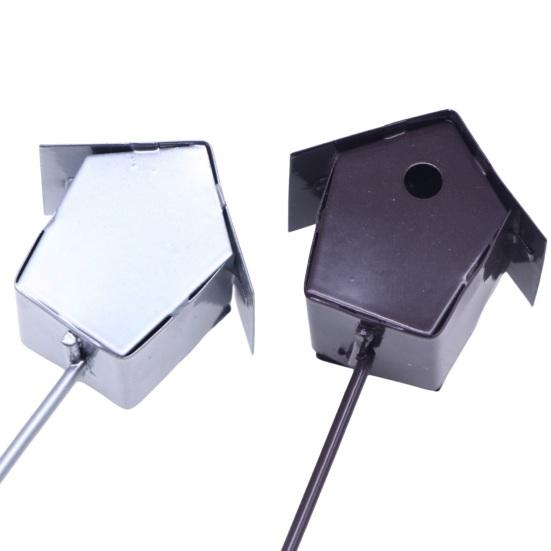 Mini Iron Birdhouse Realistic Scene Enhancer Micro Landscape Dollhouse Field Rustic Scene Simulation Birdhouse