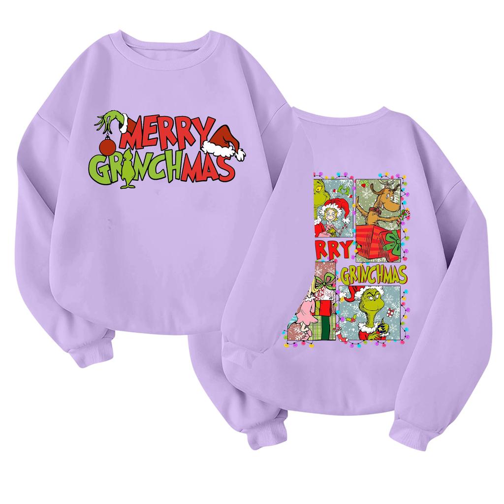Children's Fashionable Lightweight Long-sleeved Round Neck Pullover With Pockets Printed Pullover