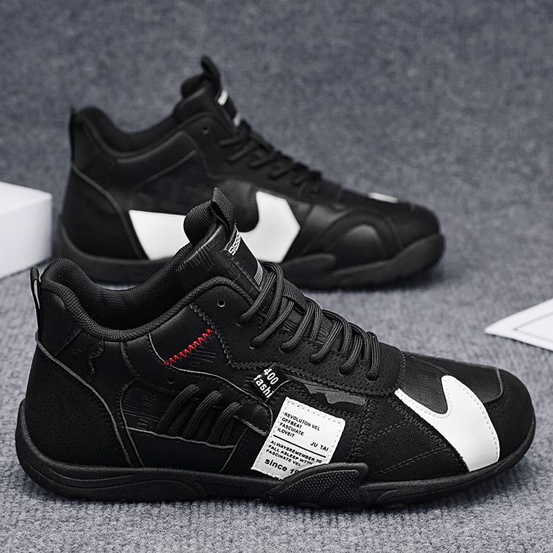 

Beggar shoes contrasting colors multi-piece casual Forrest Gump shoes soft sole easy to bend sports shoes high top board shoes 44