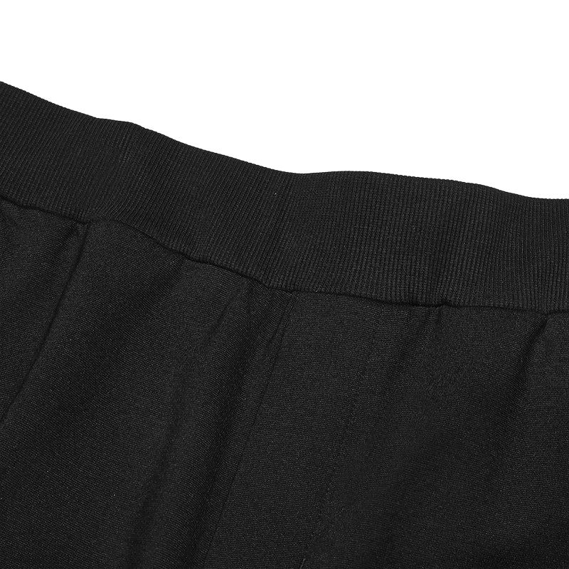 FILA Heritage Simple Comfortable Striped Long Sleeve T-Shirt Knit Soft Skin-Friendly Long Pants Casual Sports Set F11M548220F-WT+F11M518605F-BK