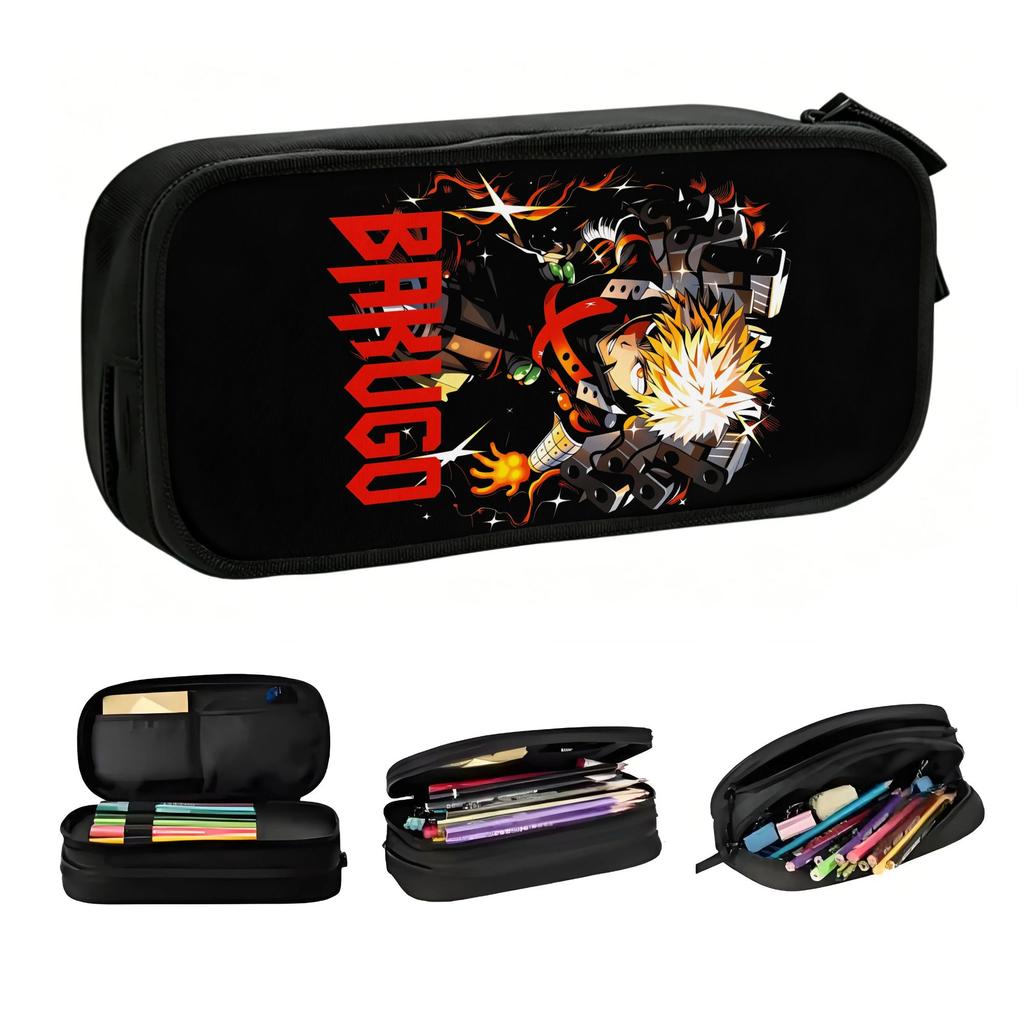 My Hero Academias Katsuki Bakugo Kawaii Pencil Cases Girl Boy Large Capacity Anime Manga Pencil Box Student School