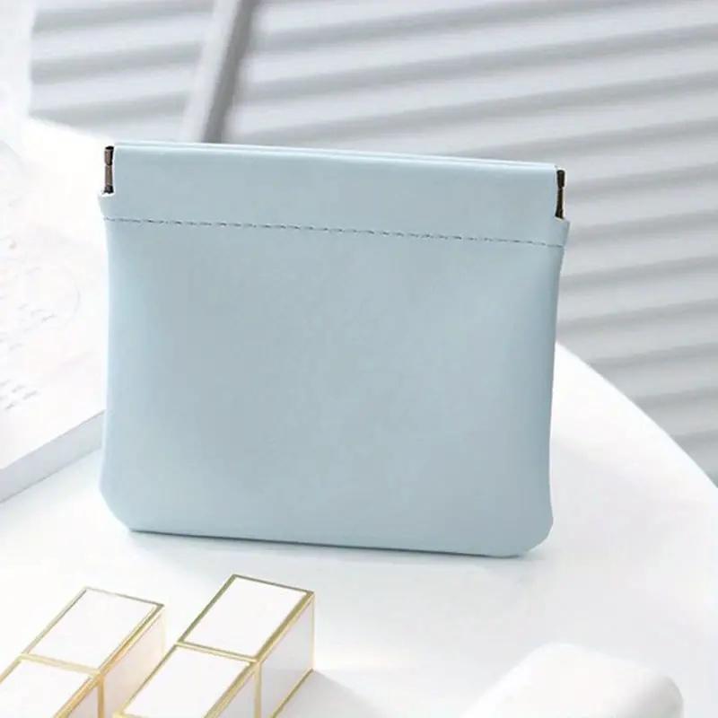 Pu Leather Bag Portable Coin Purse Earphone Pouch Headphone Organizer Lipstick Holder Mini Sundry Cosmetic Storage Bag