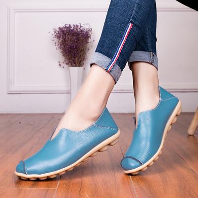 Autumn and Winter Women's Single Shoes Casual Flat Shoes Women's Fashion Mother Shoes Doudou Shoes