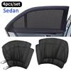 1Pair Car Window Sunshade Mesh Auto Rear Side Window Car Styling Breathable Shade Curtain Sun Visor Cover Automotive Interior