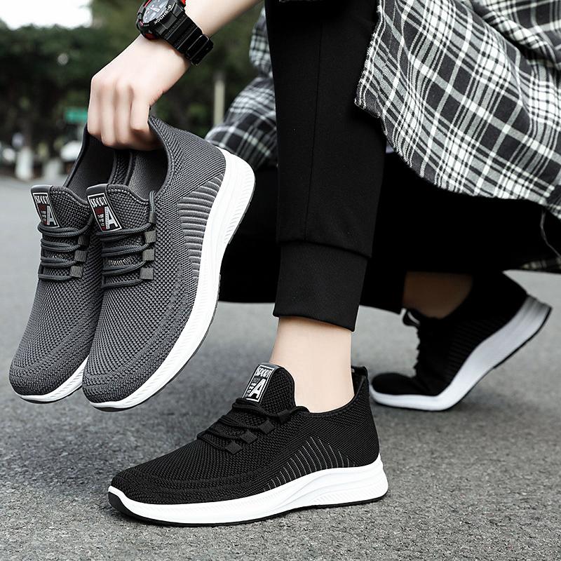 New Men's Shoes Sports Flats Casual Shoes  New Fashion Breathable Walking Shoes Lightweight and Comfortable Men's Shoe