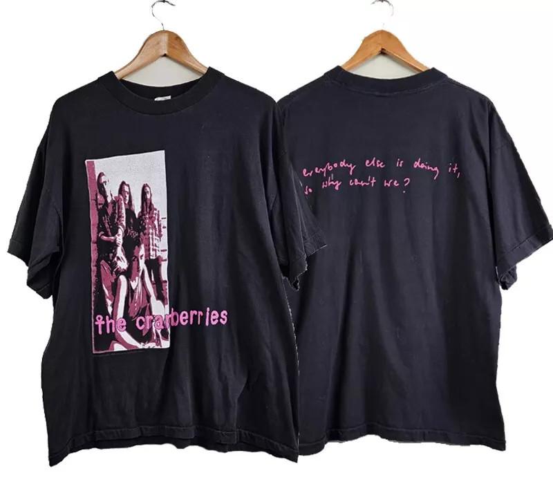 1993 The Cranberries Everybody else is doing it Svart T-shirt med tryck på båda sidor KN446 Unisex T-shirt