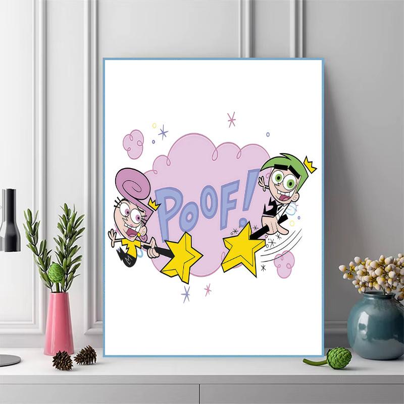 The Fairly OddParents 100% Round Full Drill 5D DIY Diamond Painting Embroidery Cross Stitch Rhinestone Décor