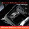 Real Carbon Fiber Engine Start Stop Button Interior Trim Cover Sticker For BMW 5 G60 G70 2024 2025