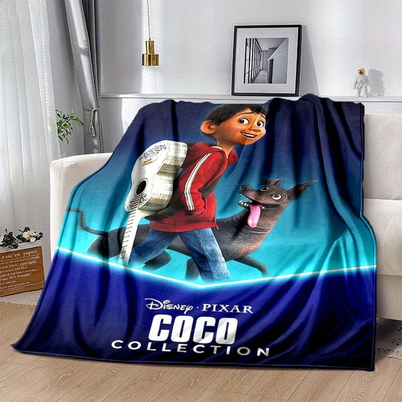 1pc, Coco Collection Inspired Guitar Print Blanket Home Decor, Couch Throw, Outdoor Blanket, Gift for Music Lovers, Coverlet Suitable for Bedroom