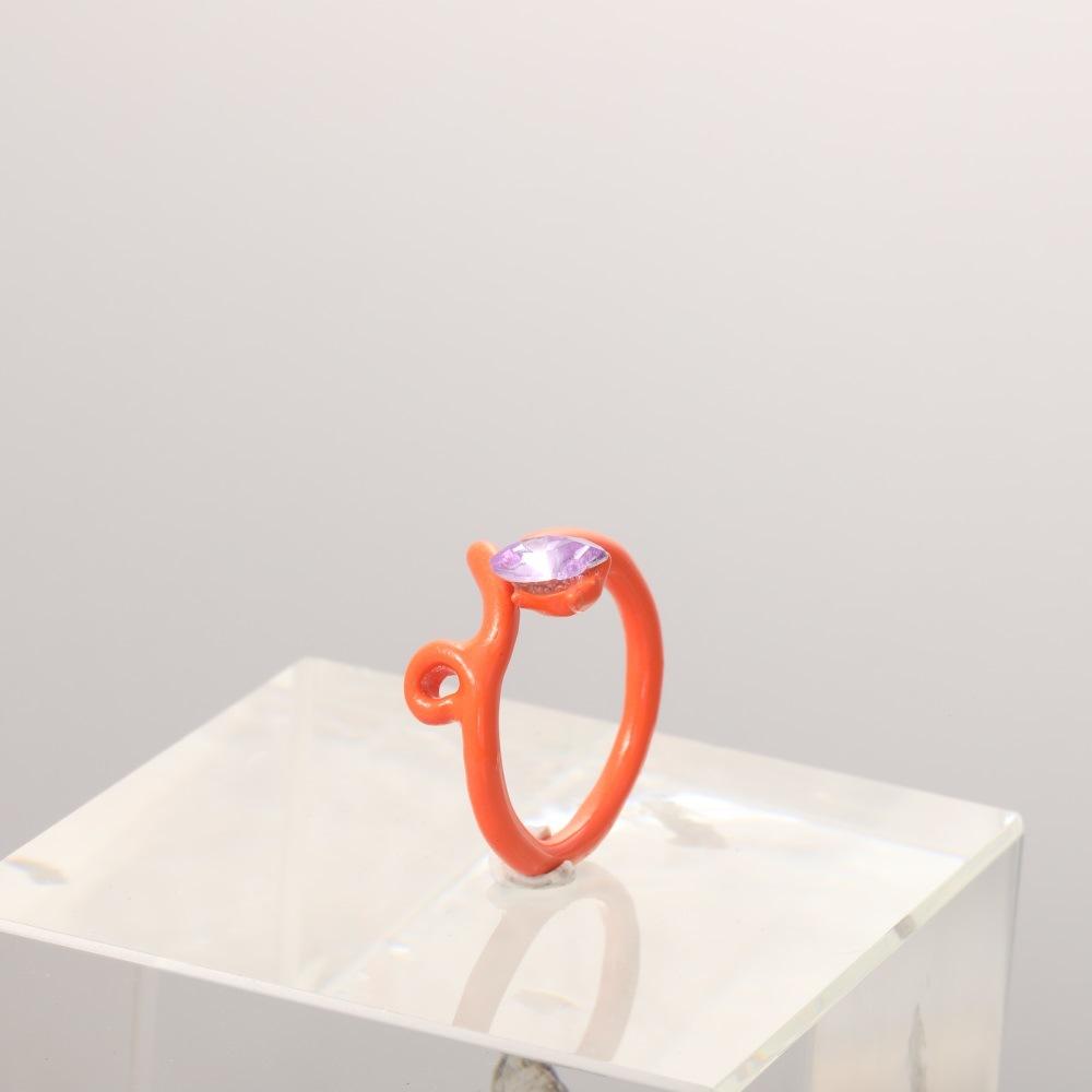 Value Ring Fashion Drip Oil Sunflower Love Diamond Combination Tide 12-Piece Ring Women