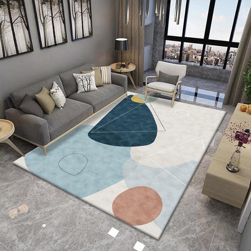 Modern Geometry Carpet In the Living Room Sofa for Luxury Bedroom Girl Bedside Decoration Home Accessories Large Rug Essentials