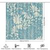 Vintage Blue White Flower Decorative Shower Curtain for Bathroom Home Decoration Waterproof Removable Modern Design