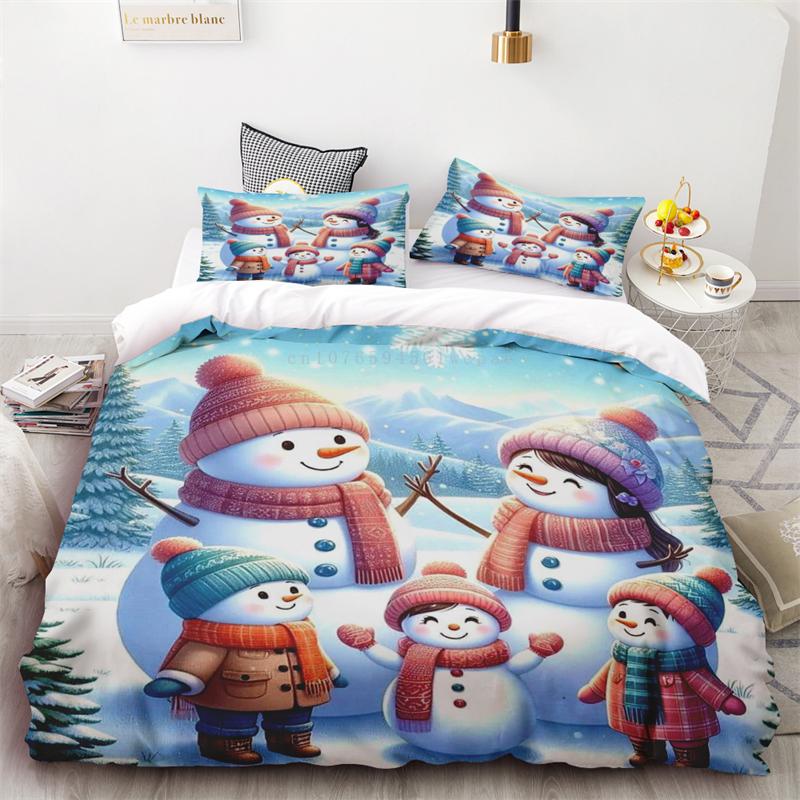

Duvet Cover Christmas Santa Claus Corgi Pine Branch Gift Box Holiday Atmosphere Decoration Three-piece Set Single Double Bed (135x200cm) красный