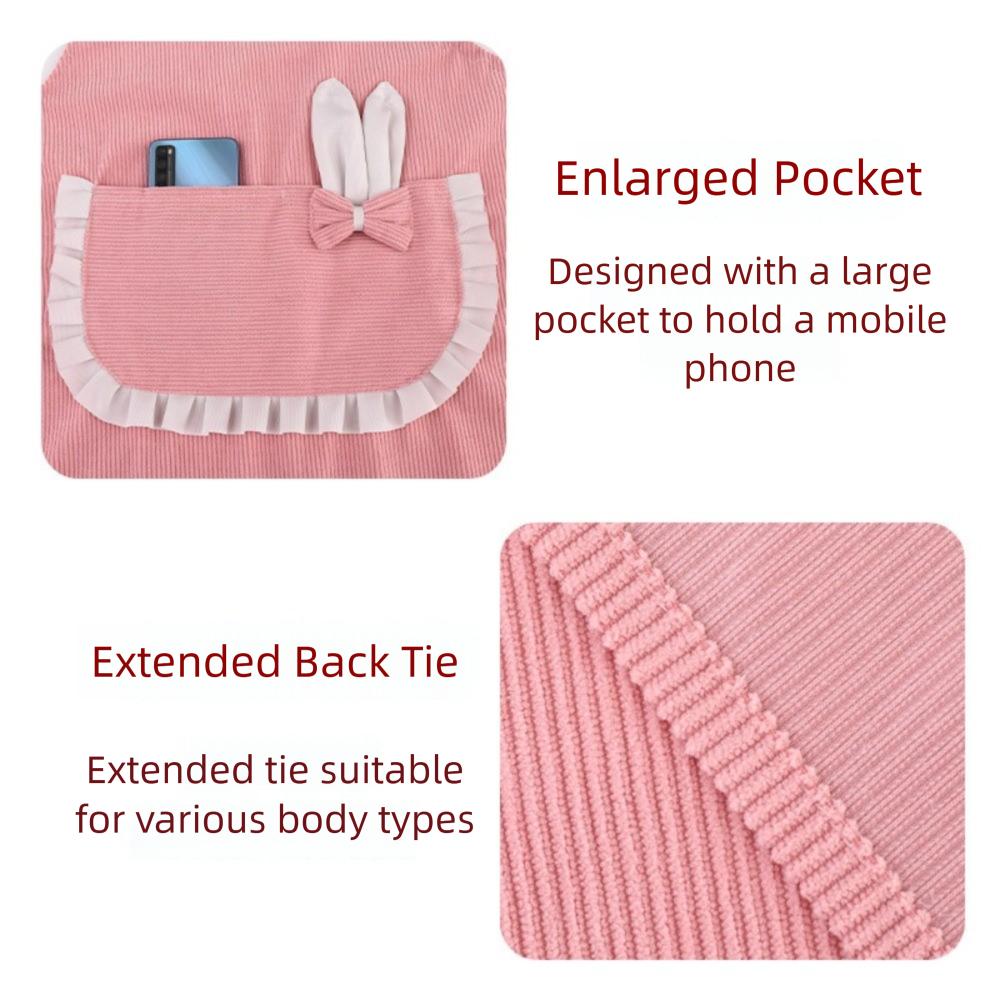 Breathable Chef Apron Corduroy Cooking Baking Bibs New Kitchen Apron  for Women Girl