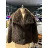Mode Übergroßer Umlegekragen Flauschiger Kunstpelzmantel Damen Vintage Kunstpelzjacke Mäntel Winterkleidung Damen Flauschige Jacke
