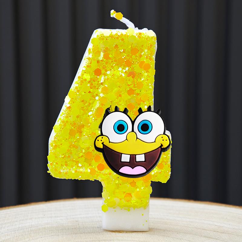 Cute Candle Anime Number 0-9 Kids Birthday Cake Decoration Supplies Cute Cartoon Party Accessories Supplies