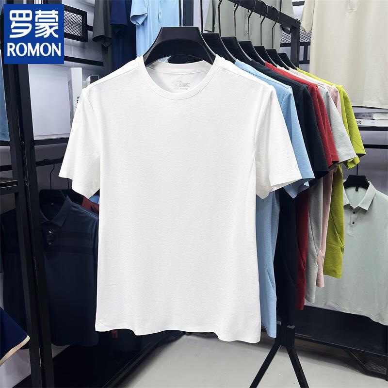 ROMON Men s Seamless Quick-Dry Crew Neck T-Shirt 3XL