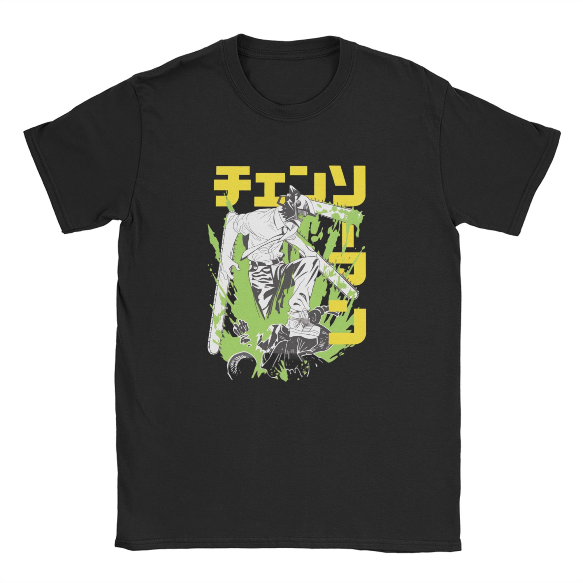 

Men T-Shirt Chainsaws man Rezes Awesome Cotton Tees Short Sleeve T Shirts Round Collar Clothing Gift Idea 4XL