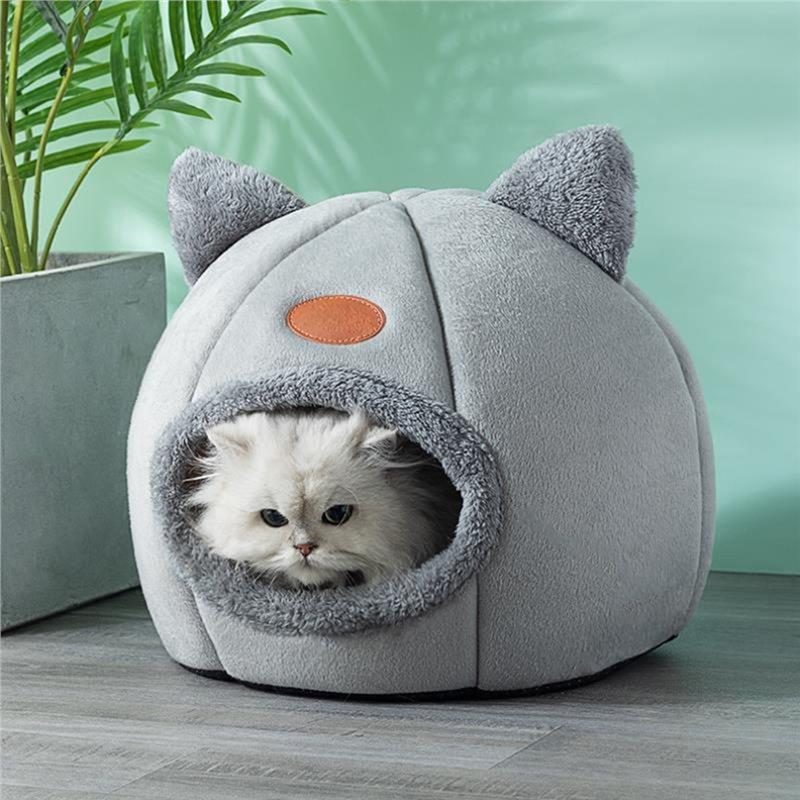 SHGO-Cozy Tent For Cats Mat Basket Cave Sleep For Cat Bed Comfort In Winter Small Dog House Pets For Cat Nest Indoor