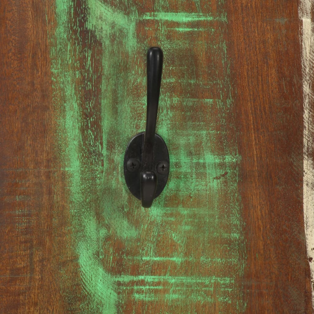 Wall Coat Racks Set of 2 36 x 3 x 110 cm Solid Reclaimed Wood