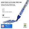 DOMS Refilo Non Toxic Hi Tech Refillable Whiteboard Marker Pen Blue Ink Pack of 1 X 10PCS  DM7434P10 Office School Use