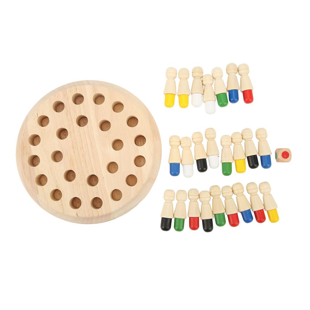 Memory Match Stick Chess Wooden Color Memory Board Early Education Intelligence Logic Development