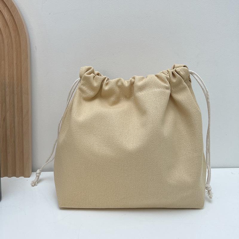 

3D Canvas Makeup Bag: Lipstick, Keys, Coins, Women s Drawstring, Dustproof Inner Bag.