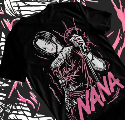 Nana Osaki Unisex T-shirt Black Stones Manga Anime Graphic Soft Tee