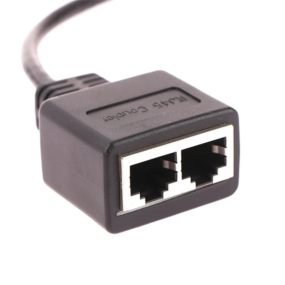 Connector Gigabit Ethernet Splitter Lan Network Extension RJ45 Ethernet RJ45 1 Male To 2 Female