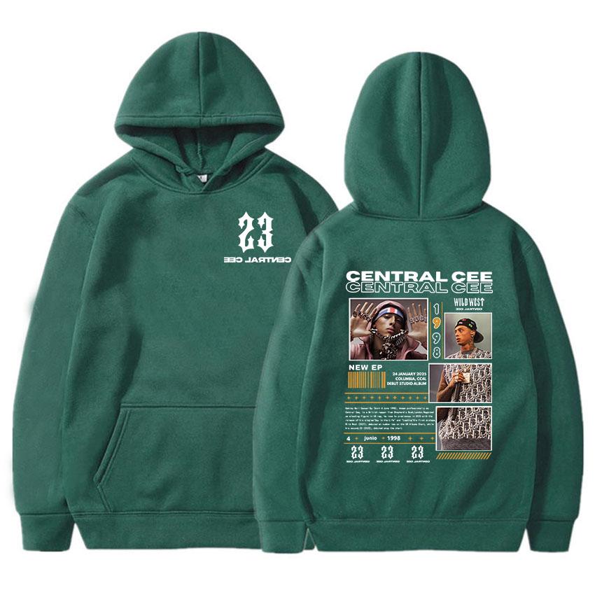 Central Cee CAN'T RUSH GRETNESS Mikiny s potiskem Pulovry s kapucí s dlouhým rukávem Streetwear Rapper Potisk Móda Oblečení Unisex