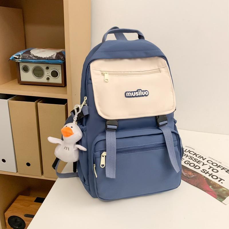 Schoolbag Japanese ins Tooling Wind Large Capacity Middle School Student Casual Backpack Flip Strong and Durable Elementary School Backpack