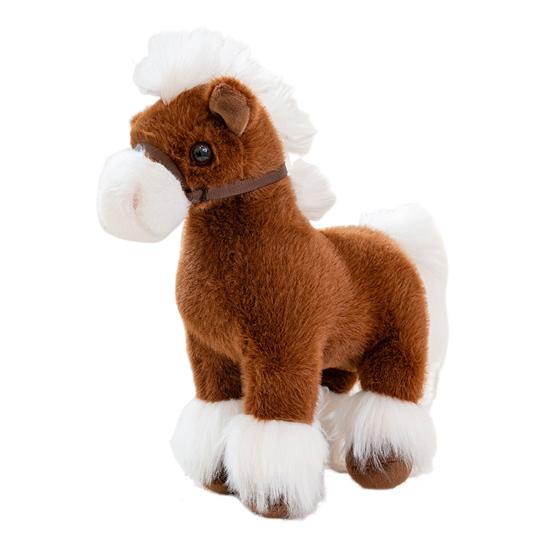Horse Doll 2026 Good Luck In Year of The Horse Doll High Simulation Russian War Horse Shape PP Cotton Filling Zodiac Pony Figurine