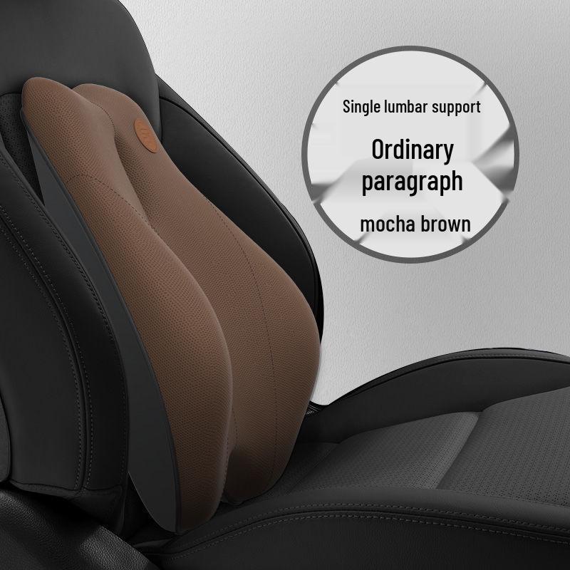 Electric Massage Memory Foam Car Lumbar Support Cushion & Headrest Set