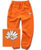TRIPSHION Peaceful Daisy Logo Jogger Sweatpants - Orange