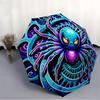 1pc Spider Web Automatic Folding Umbrella - Design, Durable Iron Frame for Travel, Outdoor, Beach Fashion Accessory A0920014