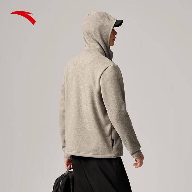 Anta Men's Z-Brother Fire Shell Hooded Warm Outdoor Jacket