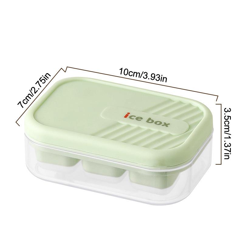 6 Grid Push Ice Cube Mould Ice Compartment Mini Summer Ice Mould Ice Storage Box Home Ice Cube Mould With Lid