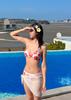 Three-Piece Strappy Push-Up Bikini Set for Small Bust - Sexy Swimwear for Beach Vacations