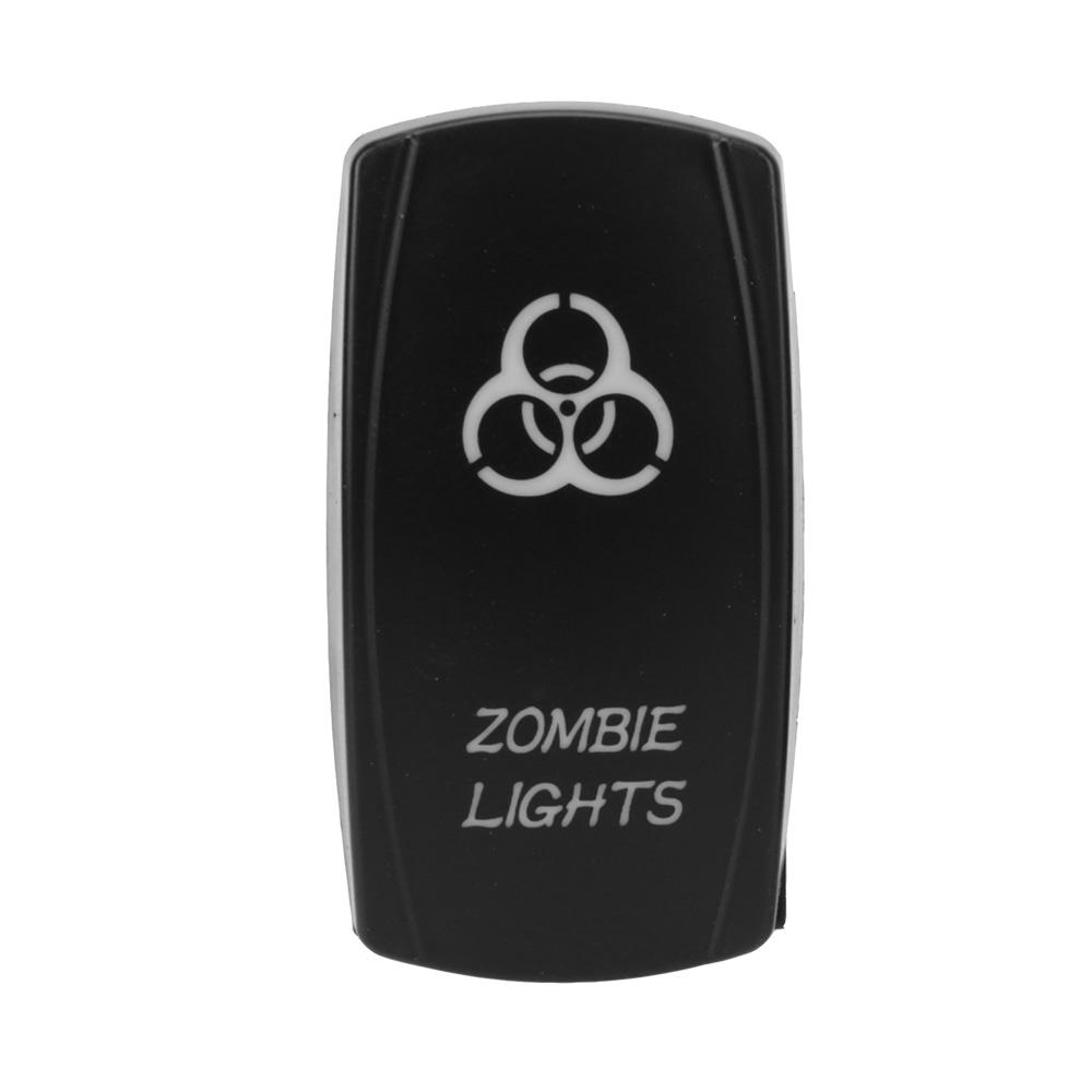 SPST Carling Switch Car Boat Truck Rocker Switch 1pc 5 Pin Marine Switch 12V 24V ON-OFF Blue LED Waterpoof