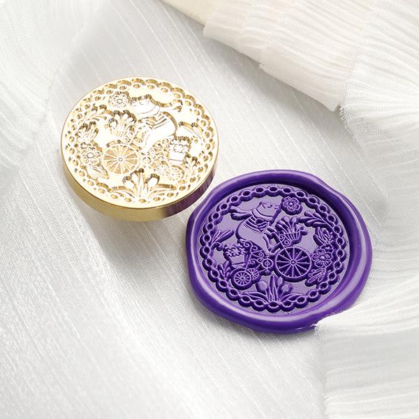November's Huidisi Irregular Embossed Literary Wax Seal Copper Stamp