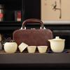 HeJiangShi Portable Ru Kiln Travel Tea Set