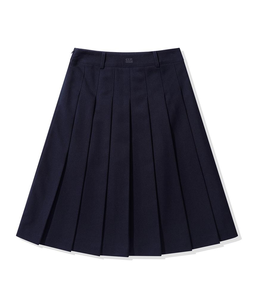 CGP (Women) Pleated Skirt_Dark Navy