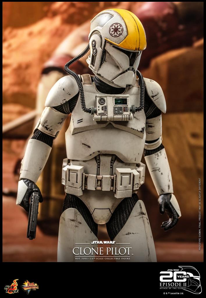Movie Masterpiece Star Wars Episode Attack of the Clones Clone Pilot Scale Figure White Height 30cm MMS648 II 1/6 Approx.