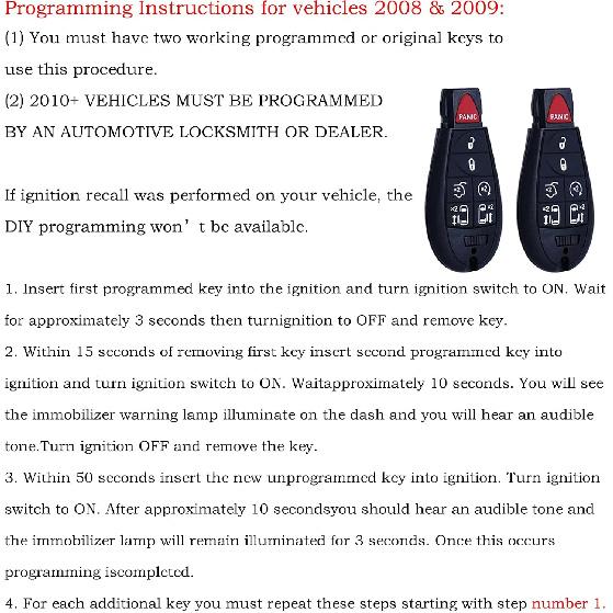 MechanMagic Key Fob Replacement Compatible For Chrysler Town And Country Dodge Grand Caravan 2008- Car Keyless Entry Remote Control M3N5WY783X