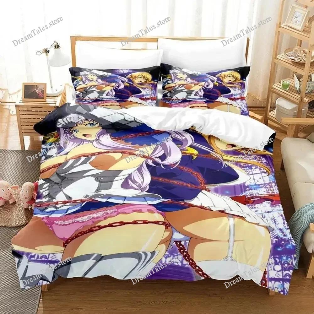 Queen Blade Bedding Set Japan Anime Cartoon Duvet Cover Set Comforter Bedspread Linen Twin Single Size Printed Home Textile