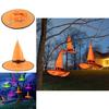 Festliche leuchtende Halloween-Hexenhüte für Outdoor-Cosplay-Partys und Dekorationen