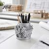 Retro Auto Engine Storage Holder Model Pen Pencil Holder, Creative Desk Organizer for Home Office, Workshop Desktop Accessory Stationery Gift